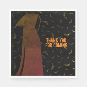 Serviette En Papier Illustration Déplaisante à capuchon de la Faucheus