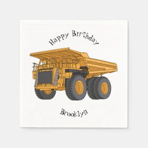 Serviette En Papier Illustration d'un camion à grande échelle