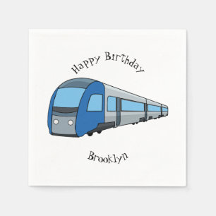 Serviette En Papier Illustration d'un train électrique