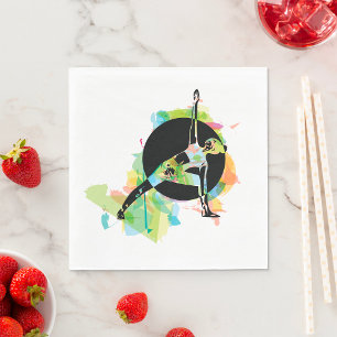 Serviette En Papier Illustration d'une femme