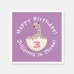 Serviette En Papier Illustration d'une petite autruche à oeufs