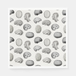 Serviette En Papier Illustrations d'anatomie cérébrale et de biologie