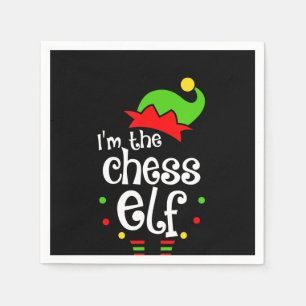 Serviette En Papier im chess elf xmas famille ami cadeau de noël