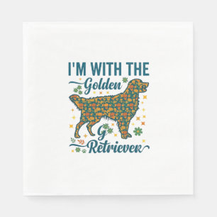 Serviette En Papier Im Chien Golden Retriever Halloween Citrouilles Fe