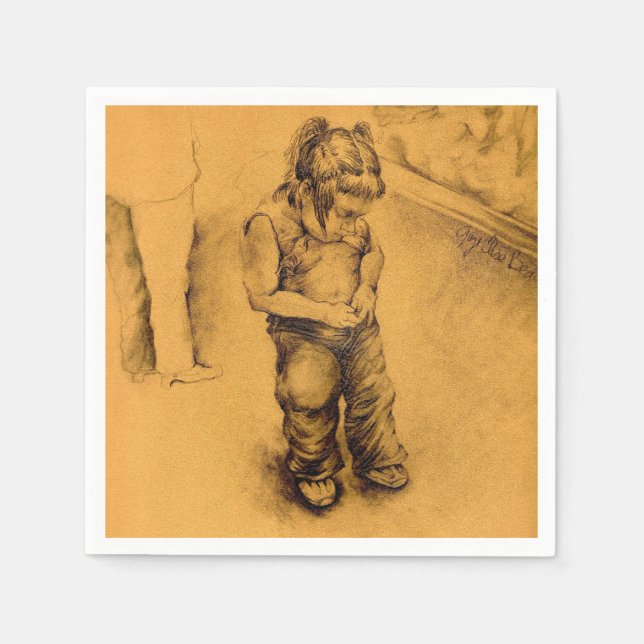 Serviette En Papier I'm Lost in Le Tianguie, Mexique (Devant)