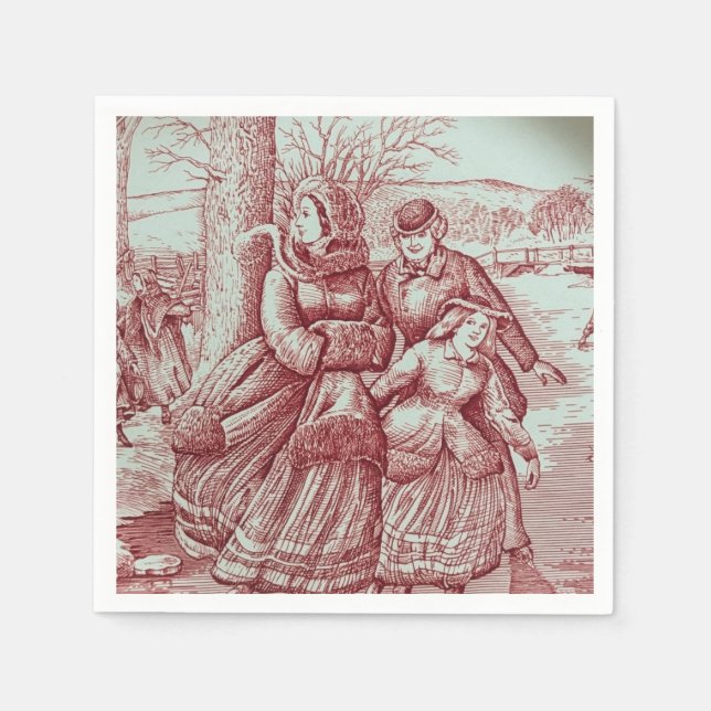 Serviette En Papier Image de Noël en édition limitée Spode (Devant)
