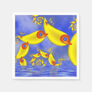 Serviette En Papier Imaginaire Animaux pour enfants Art fractal