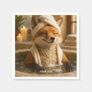 Serviette En Papier Imaginaire Cute Fox En Spa