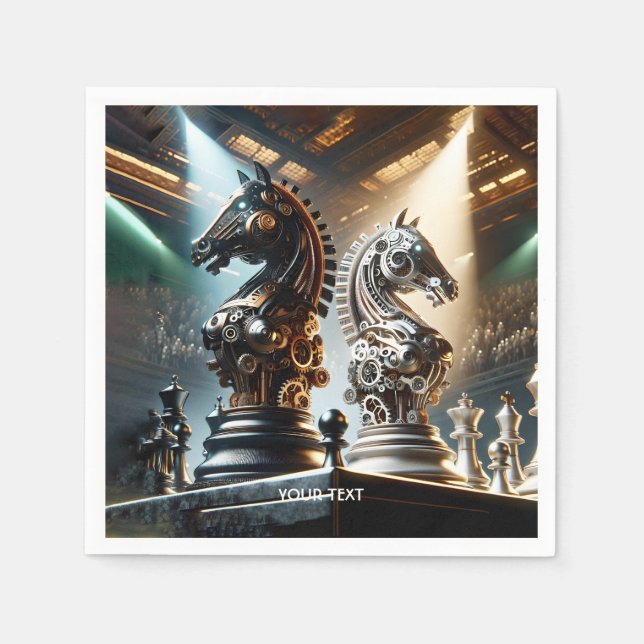 Serviette En Papier Imaginaire mignon chevaliers Pièces (Devant)