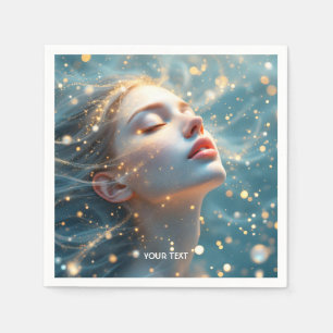 Serviette En Papier Imaginaire Mignonne Dreaming Girl Water