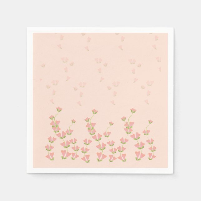 Serviette En Papier Imaginaires floraux (Devant)