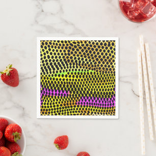 Serviette En Papier Impression Abstraite colorée "Vibrant Wilderness"