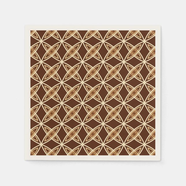 Serviette En Papier Impression atomique moderne du milieu du siècle -  (Devant)