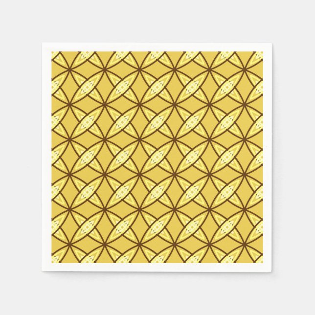 Serviette En Papier Impression atomique moderne du milieu du siècle -  (Devant)