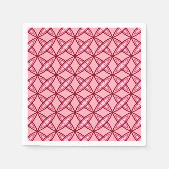 Serviette En Papier Impression atomique moderne du milieu du siècle -  (Devant)