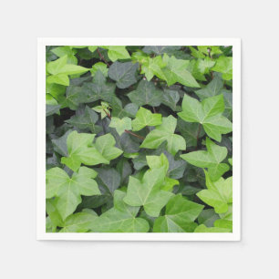 Serviette En Papier Impression botanique verte Ivy