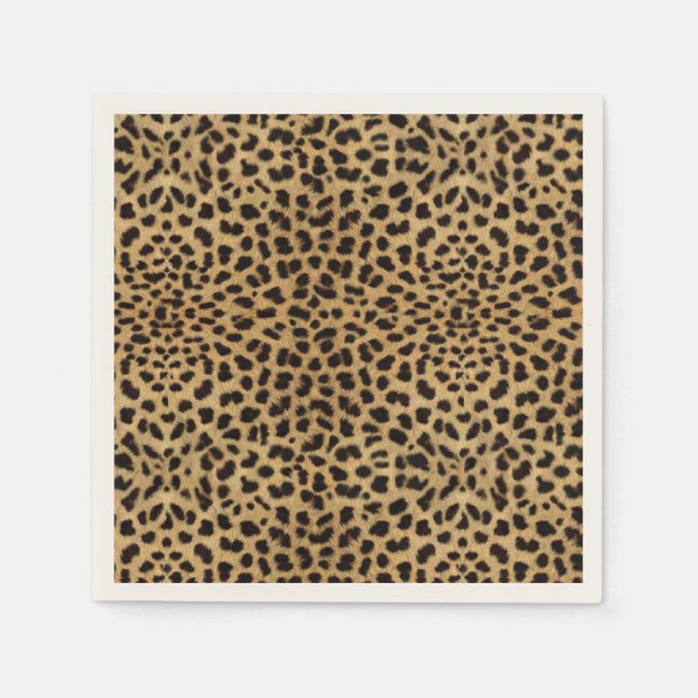 Serviette En Papier Impression Cheetah (Devant)