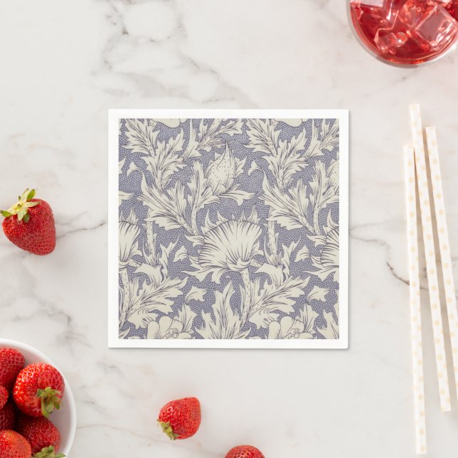 Serviette En Papier Impression de papier peint Horn Poppy de William M (En situation)