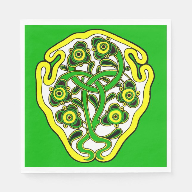 Serviette En Papier Impression de symbole celtique (Devant)