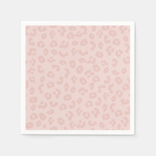 Serviette En Papier Impression léopard en rose
