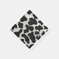 Impression noire et blanche de vache