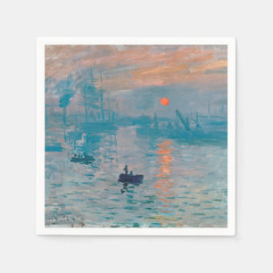 Serviette En Papier Impression Sunrise Claude Monet