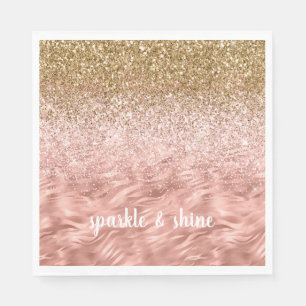 Serviette En Papier Impression Zèbre rose chic