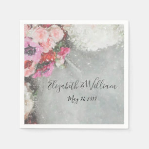 Serviette En Papier Impressions florales