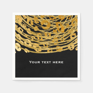 Serviette En Papier Imprimé Exotique Imprimé Guépard Golden Glam Party