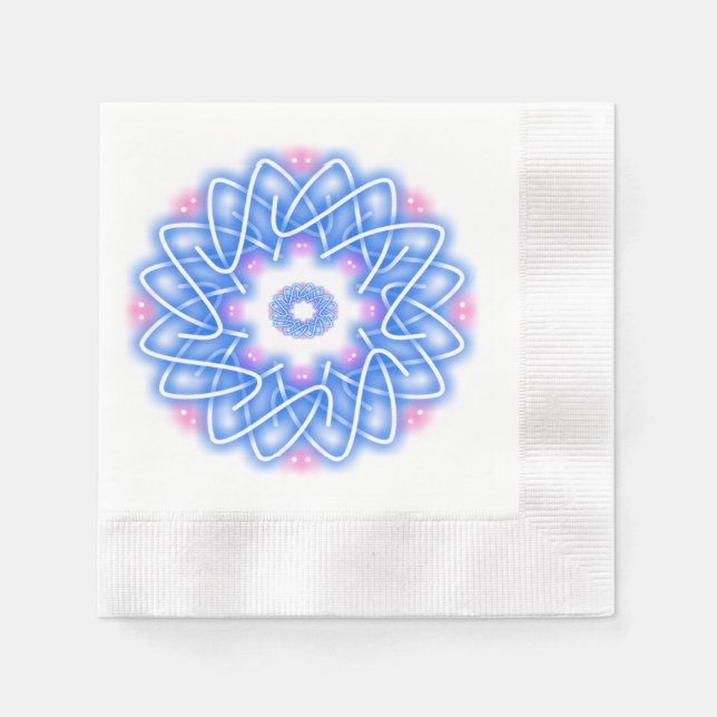 Serviette En Papier Imprimés kaléidoscope (Devant)