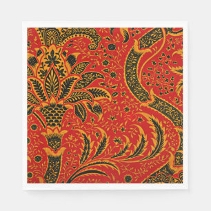 Serviette En Papier Inde, motif vintage de William Morris,