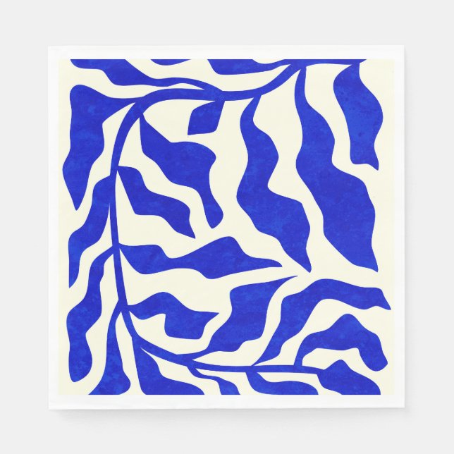 Serviette En Papier Indigo Elegance (Devant)