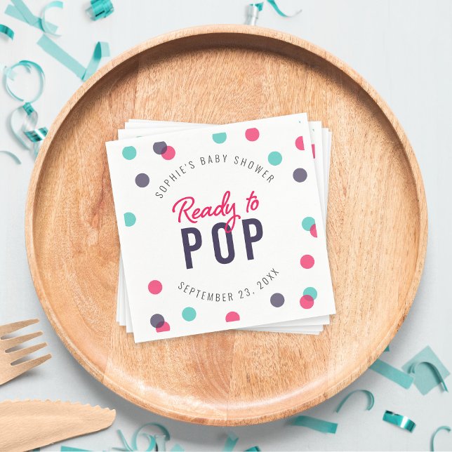 Serviette En Papier Indigo Rose Sarcelle Confettis Prête à Exploser Ba (Créateur téléchargé)