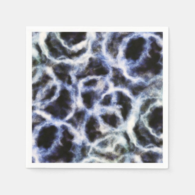 Serviette En Papier indigo shibori recyclé : (Devant)