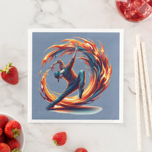 Serviette En Papier Inferno Spin - Stimuler l'esprit de Breakdance