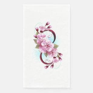 Serviette En Papier Infinité avec les fleurs Sakura