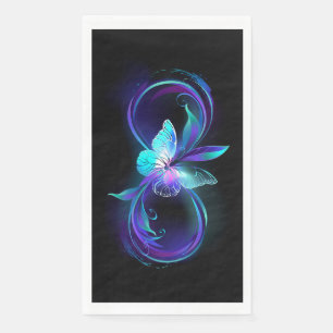 Serviette En Papier Infinité brillante avec papillon magique