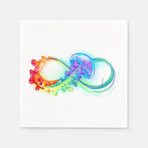 Serviette En Papier Infinity avec Rainbow Jellyfish