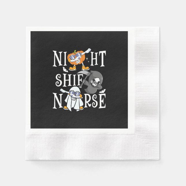 Serviette En Papier Infirmière de nuit (Devant)