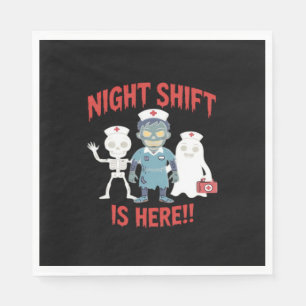 Serviette En Papier Infirmière d'Halloween Funny Fantôme Squelette Zom