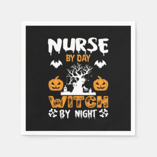 Serviette En Papier Infirmière d'Halloween par sorcière de jour par nu