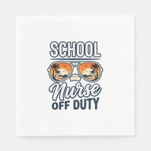 Serviette En Papier Infirmière scolaire hors service chemise de lunett