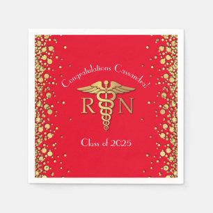 Serviette En Papier Infirmière Soins Infirmières Parti de Graduation d