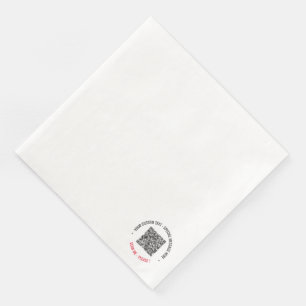 Serviette En Papier Informations sur l'analyse de code QR personnalisé