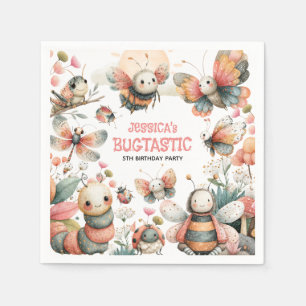 Serviette En Papier INsectes BUGTASTIQUES Fête d'anniversaire des enfa