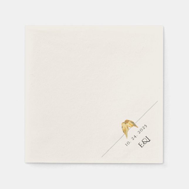 Serviette En Papier Inséparables Cocktail Hour (Devant)