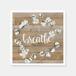 Serviette En Papier Inspiration agricole - Respirer