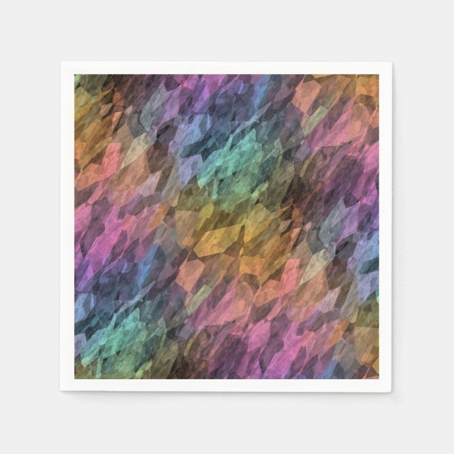 Serviette En Papier inspiration antechamber - cristal arc-en-ciel : (Devant)