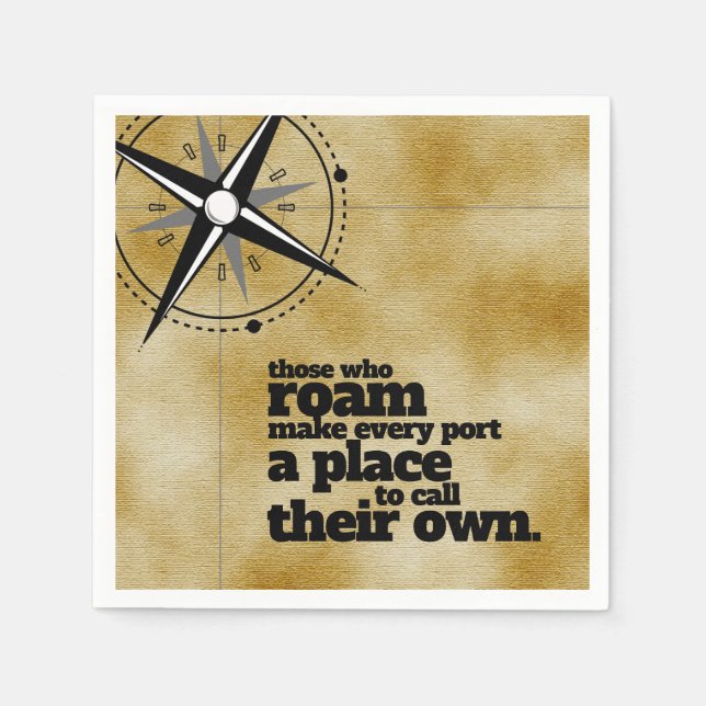 Serviette En Papier Inspirationnel Ceux Qui Rouillent ... (Devant)