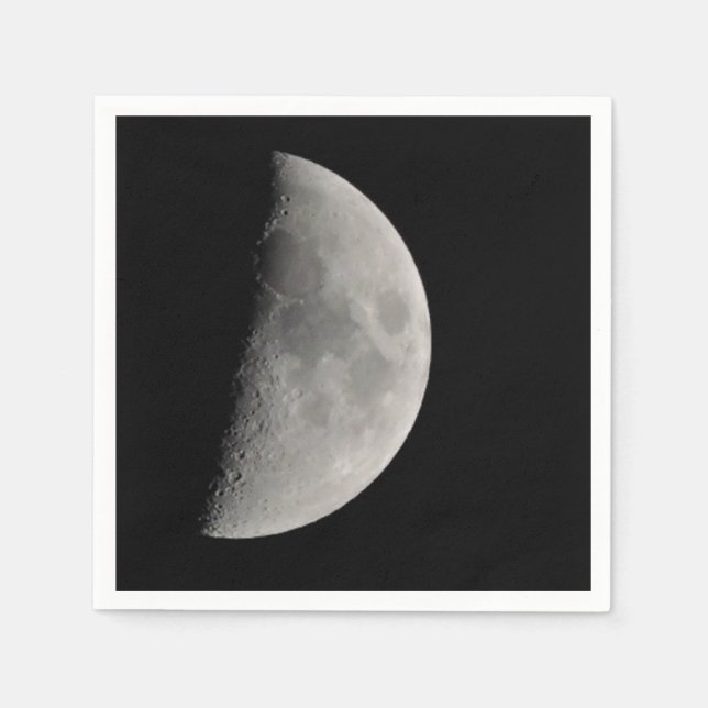 Serviette En Papier Inspiré par la Lune (Devant)